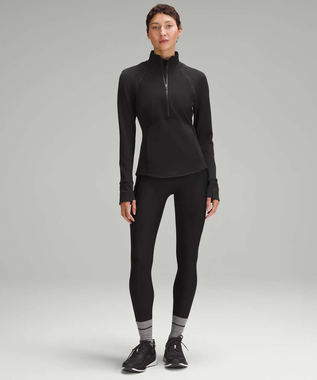 Lululemon Cold Weather Running Half Zip - Black