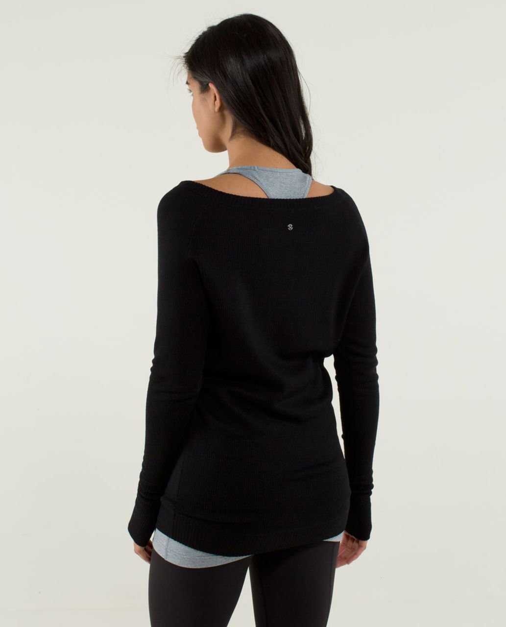 Lululemon Chai Time Pullover II - Black / Heathered Deep Coal - lulu ...