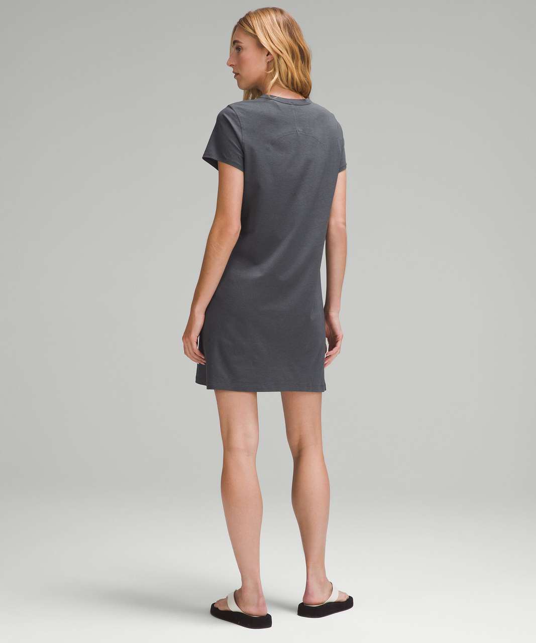 Lululemon Classic-Fit Cotton-Blend T-Shirt Dress - Graphite Grey