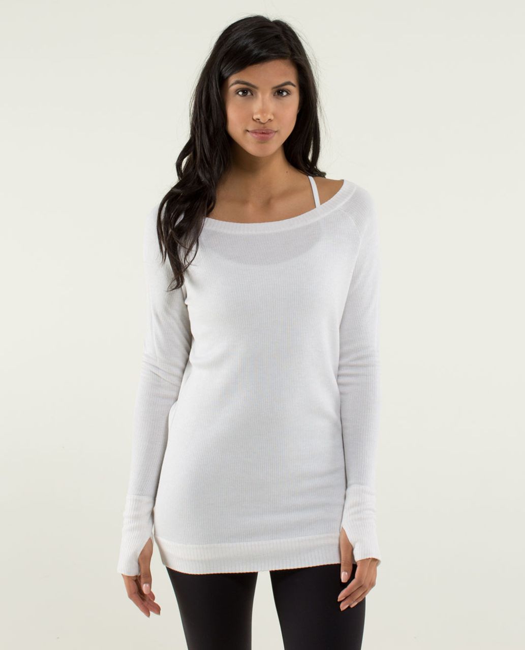 Lululemon Chai Time Pullover II - Heathered White /  Silver Spoon