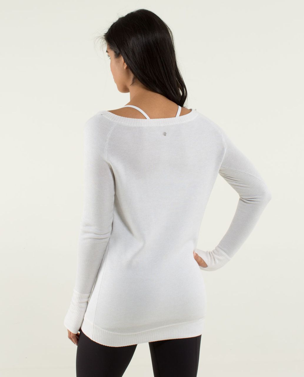 Lululemon Chai Time Pullover II - Heathered White /  Silver Spoon