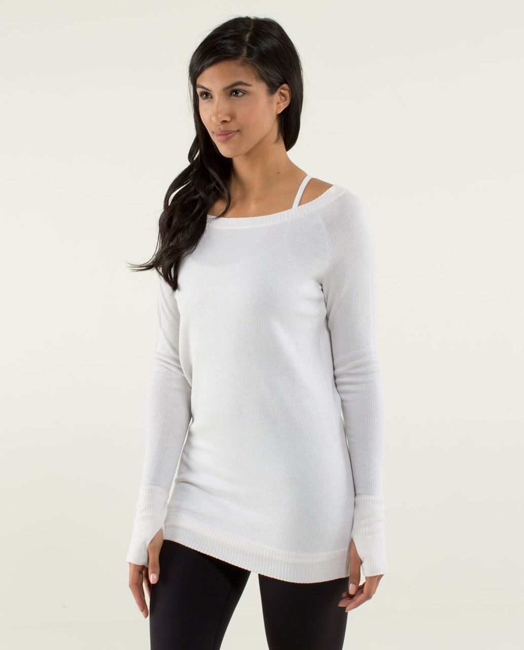 Lululemon Chai Time Pullover II - Heathered White /  Silver Spoon