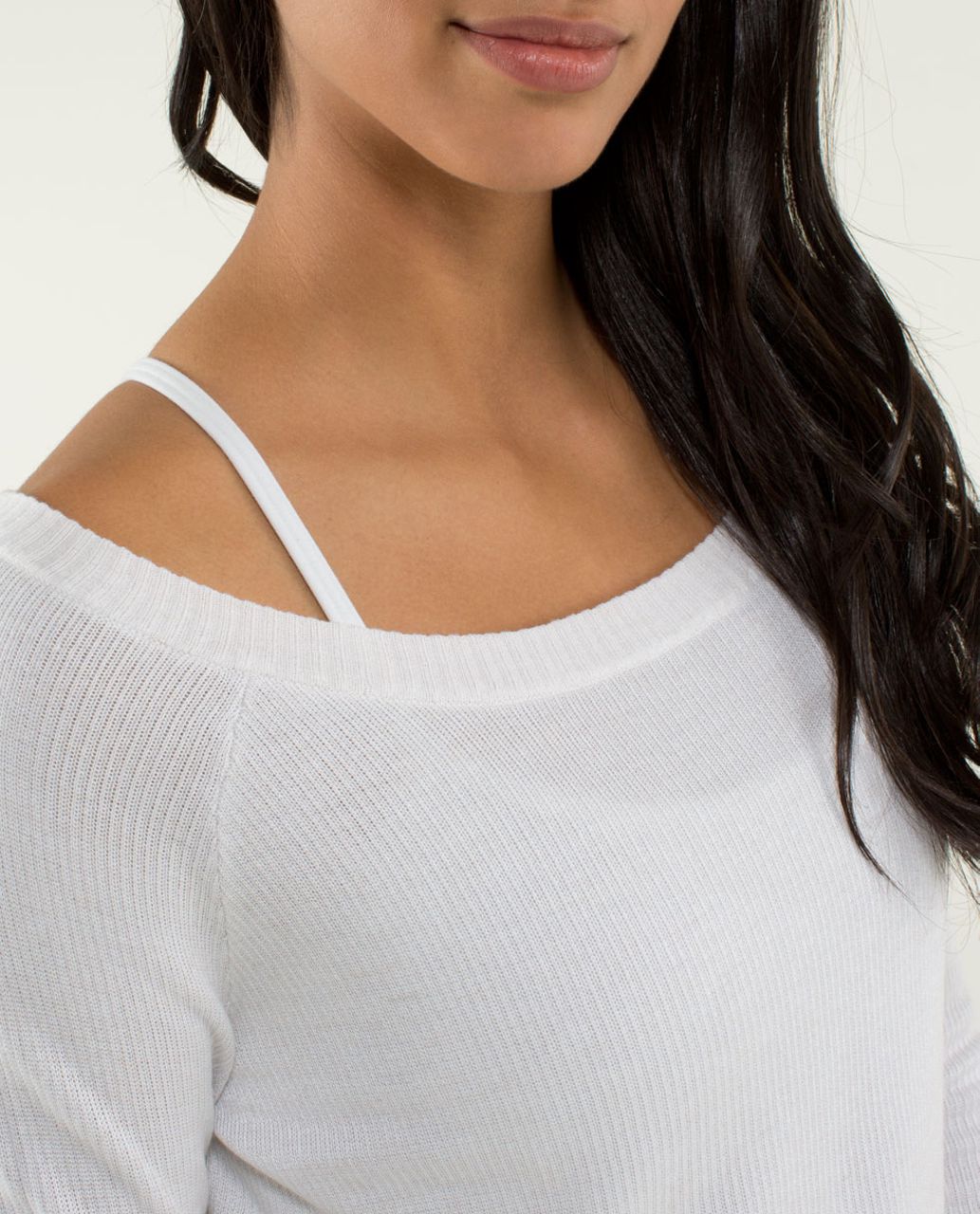 Lululemon Chai Time Pullover II - Heathered White /  Silver Spoon