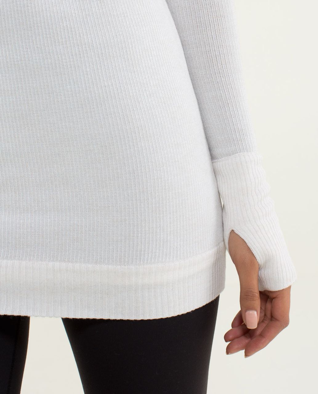 Lululemon Chai Time Pullover II - Heathered White /  Silver Spoon