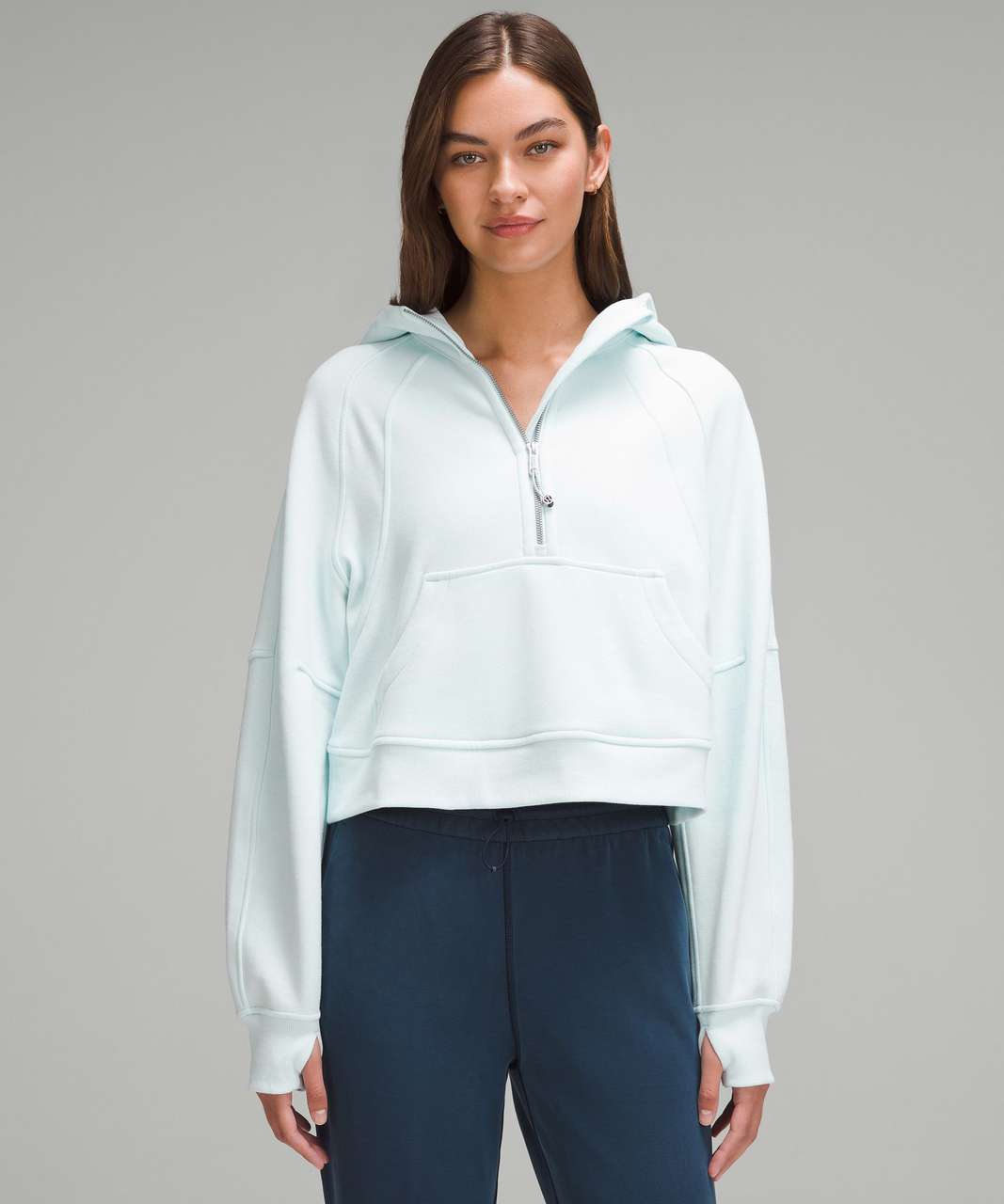 Lululemon Scuba Oversized Half-Zip Hoodie - Pastel Blue - lulu