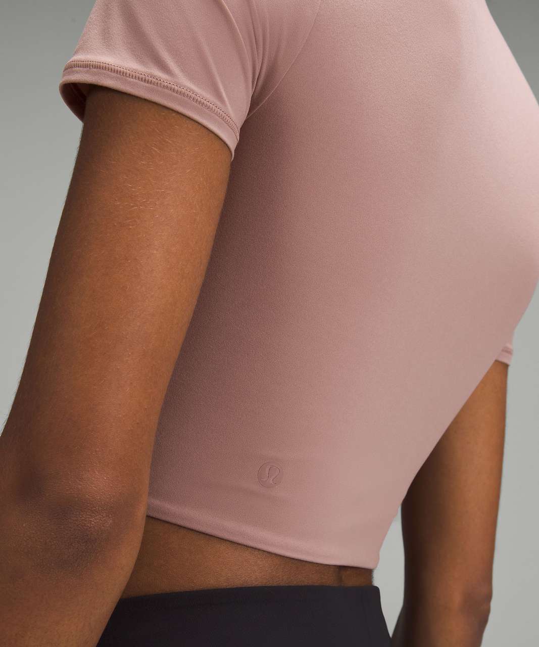 Lululemon Wundermost Ultra-Soft Nulu Crewneck Cropped T-Shirt - Twilight Rose