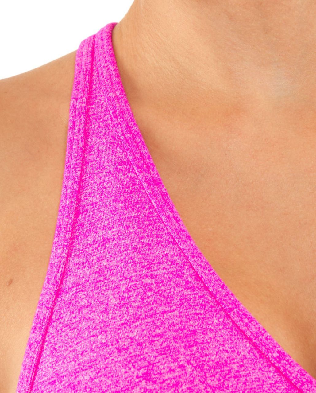 Lululemon Deep V Tank - Heathered Paris Pink - lulu fanatics