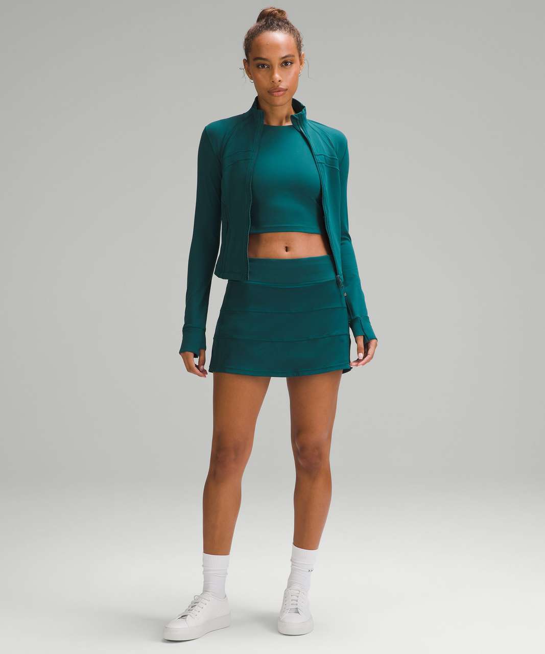 Track Define Cropped Jacket *Nulu - Storm Teal - 0 at Lululemon