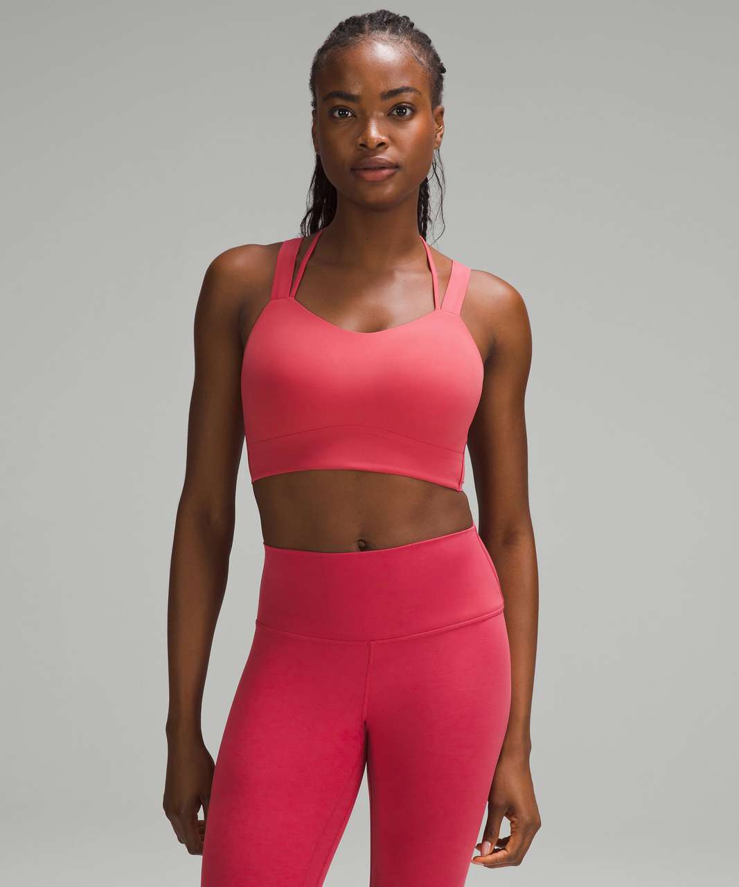 Lululemon Strappy Sports Bra Size 6 Dusty rose Like Color