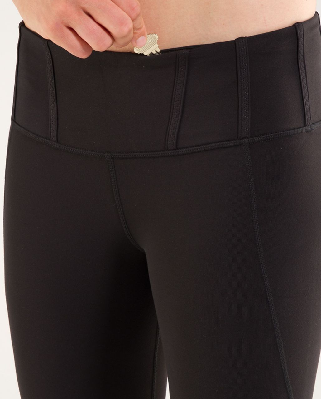 Lululemon Tadasana Slit Crop - Black