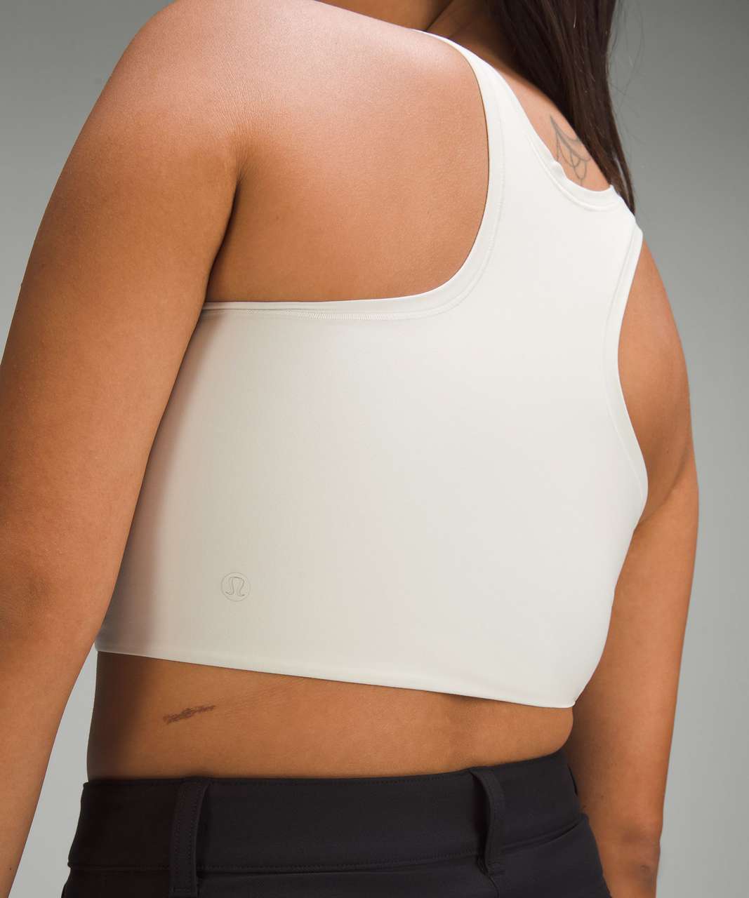 Lululemon Wundermost Ultra-Soft Nulu Scoop-Neck Cropped Tank - Bone