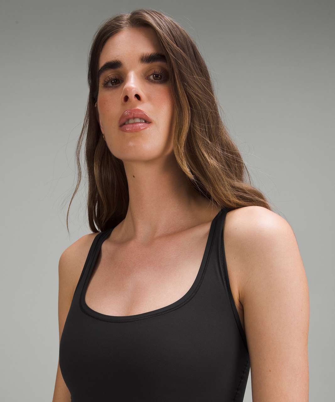 NEW Crew Neck Ultra Smooth Seamless Tank in Black $16.95 Free
