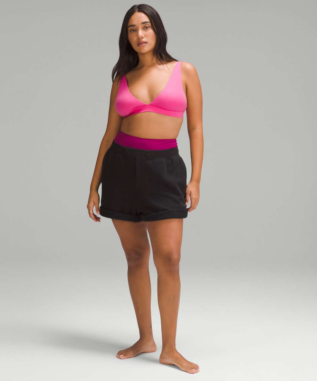 Lululemon Wundermost Ultra-Soft Nulu Triangle Bralette A–D Cups - Sonic Pink