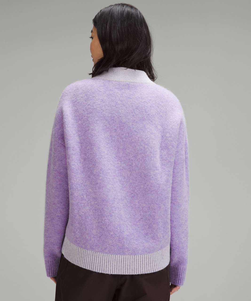 Lululemon Alpaca Wool-Blend V-Neck Sweater - Heathered Digital Lavender