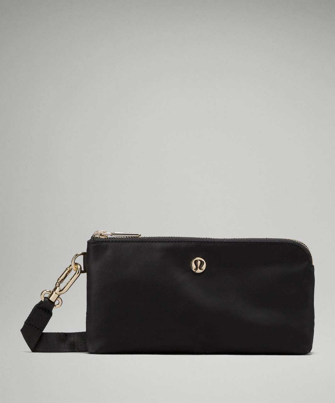 Lululemon Curved Wristlet - Black / Gold (Second Release)