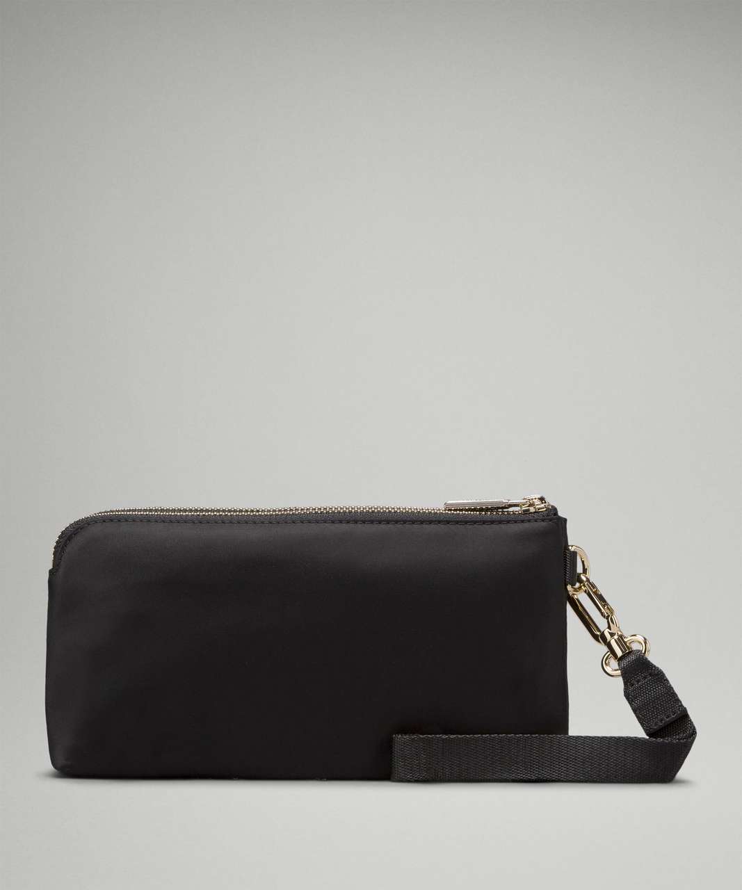 Lululemon Curved Wristlet - Black / Gold (Second Release) - lulu fanatics