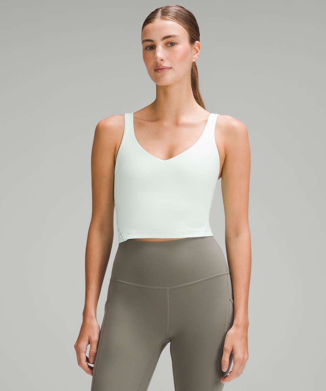 Lululemon Align Waist-Length Tank Top - Creamy Mint - lulu fanatics