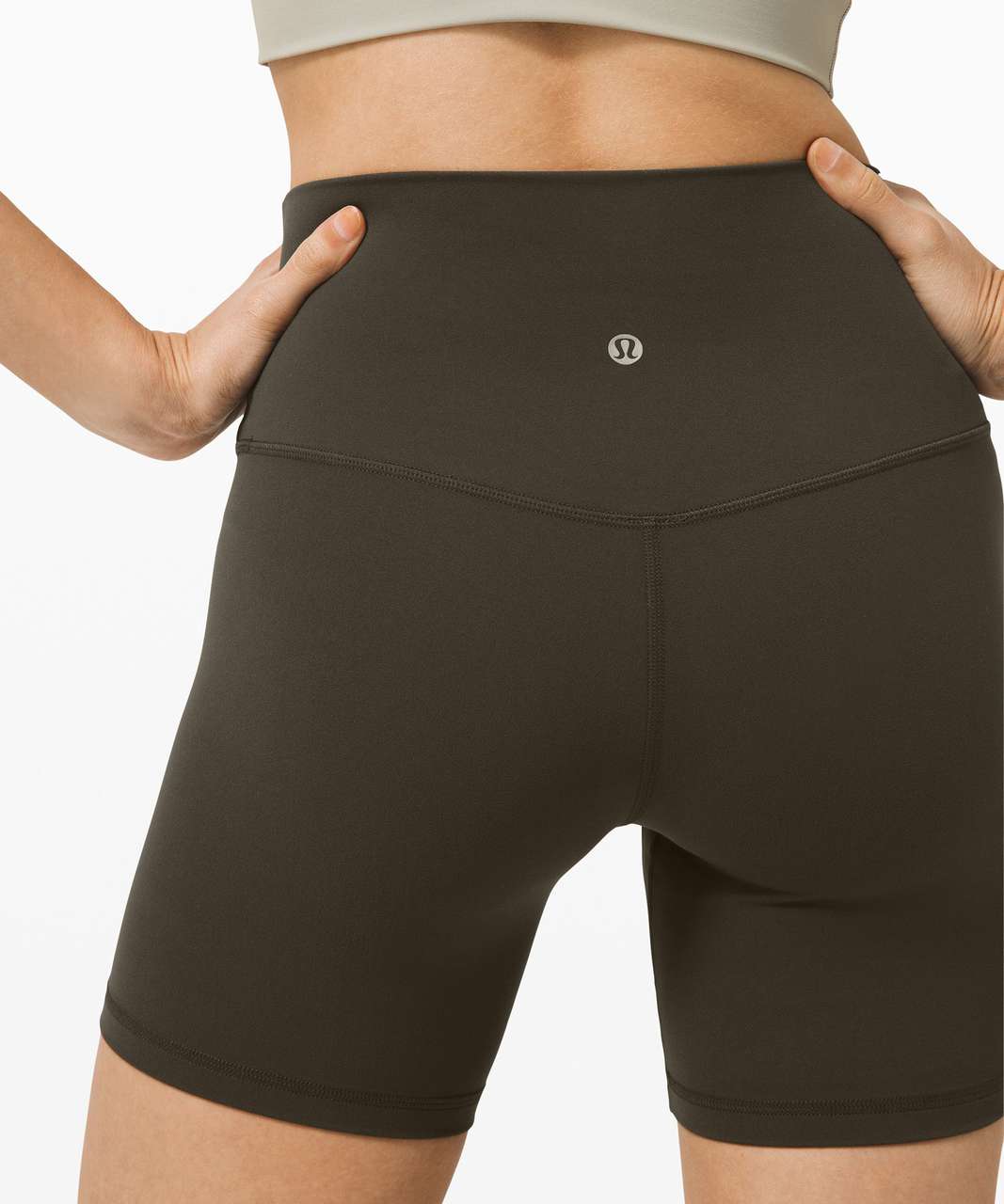 Lululemon Align High-Rise Short 6" - Dark Olive