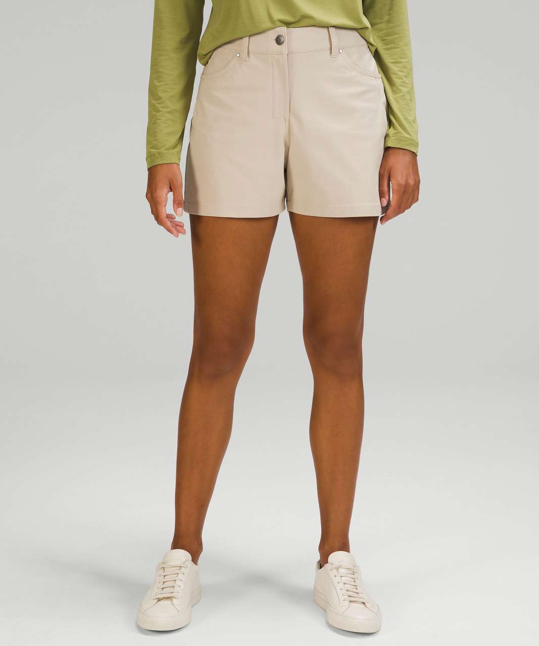 Lululemon Soft Ambitions High Rise Short 4 - Trench - lulu fanatics