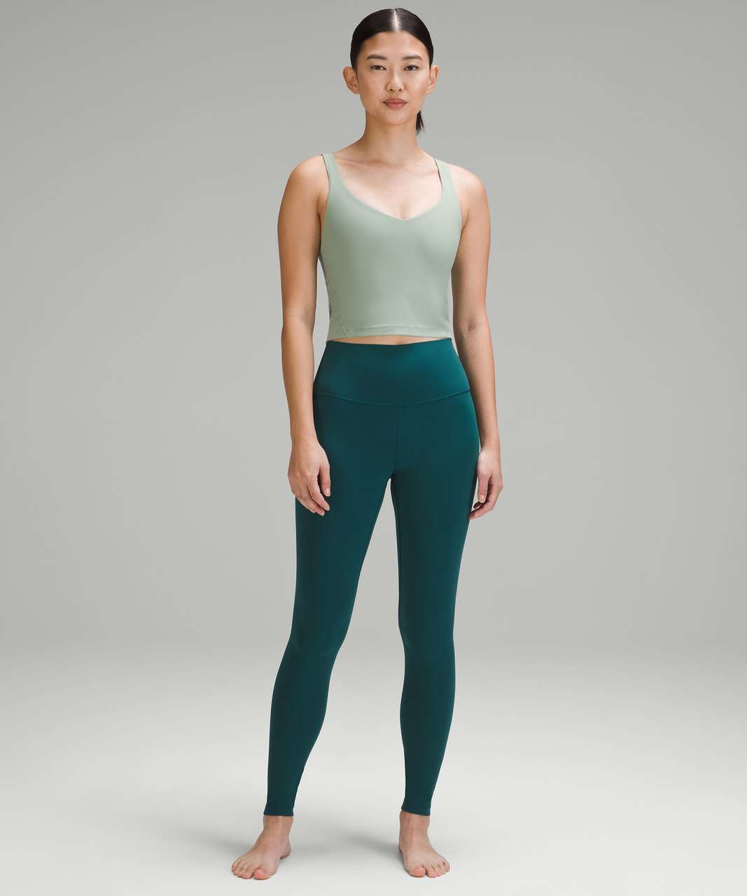 NWT RARE LULULEMON ALIGN FULL LENGTH 28” LEGGINGS NOCTURNAL TEAL BLUE/GREEN  2