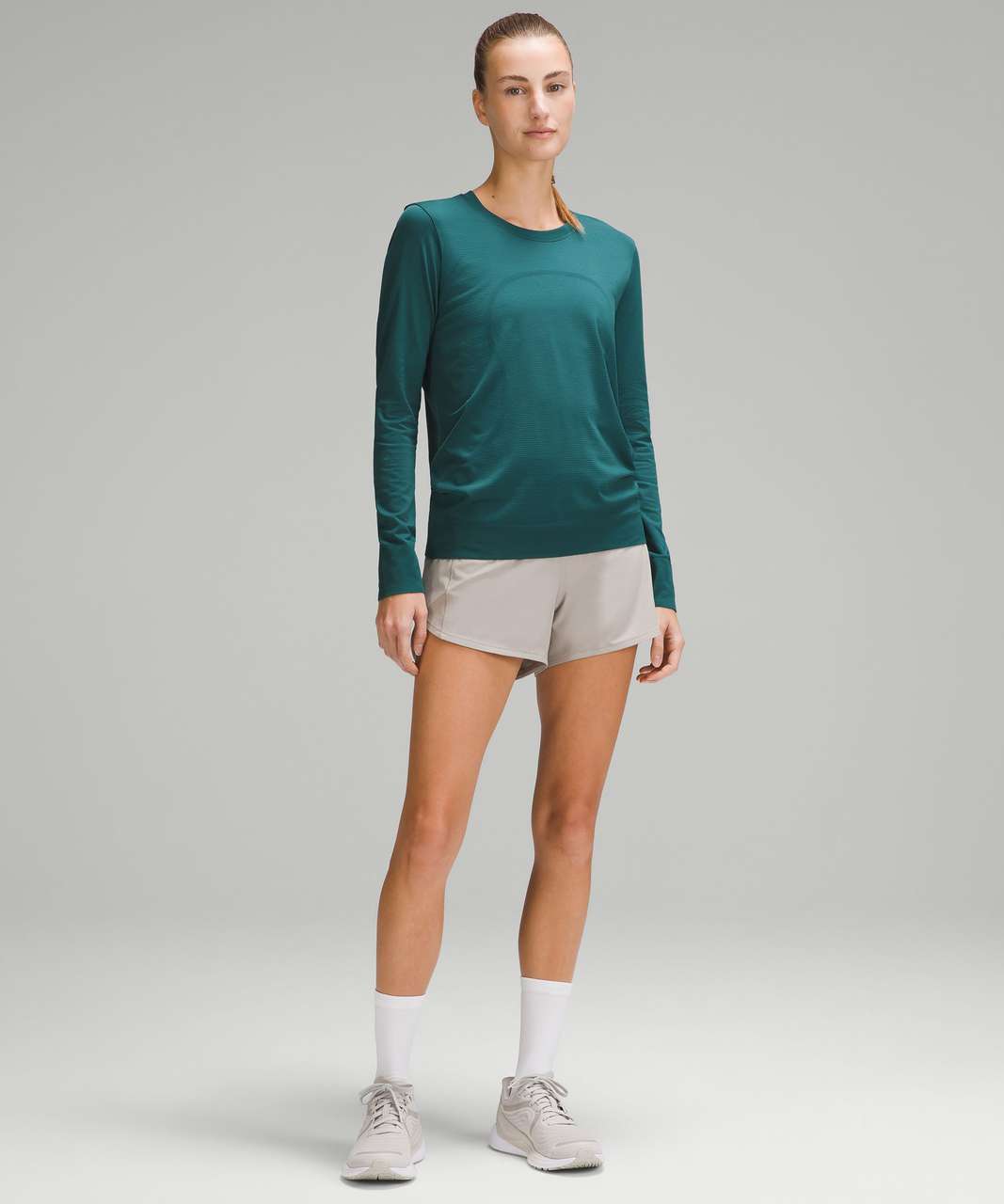 Lululemon Swiftly Relaxed Long-Sleeve Shirt - Storm Teal / Storm Teal