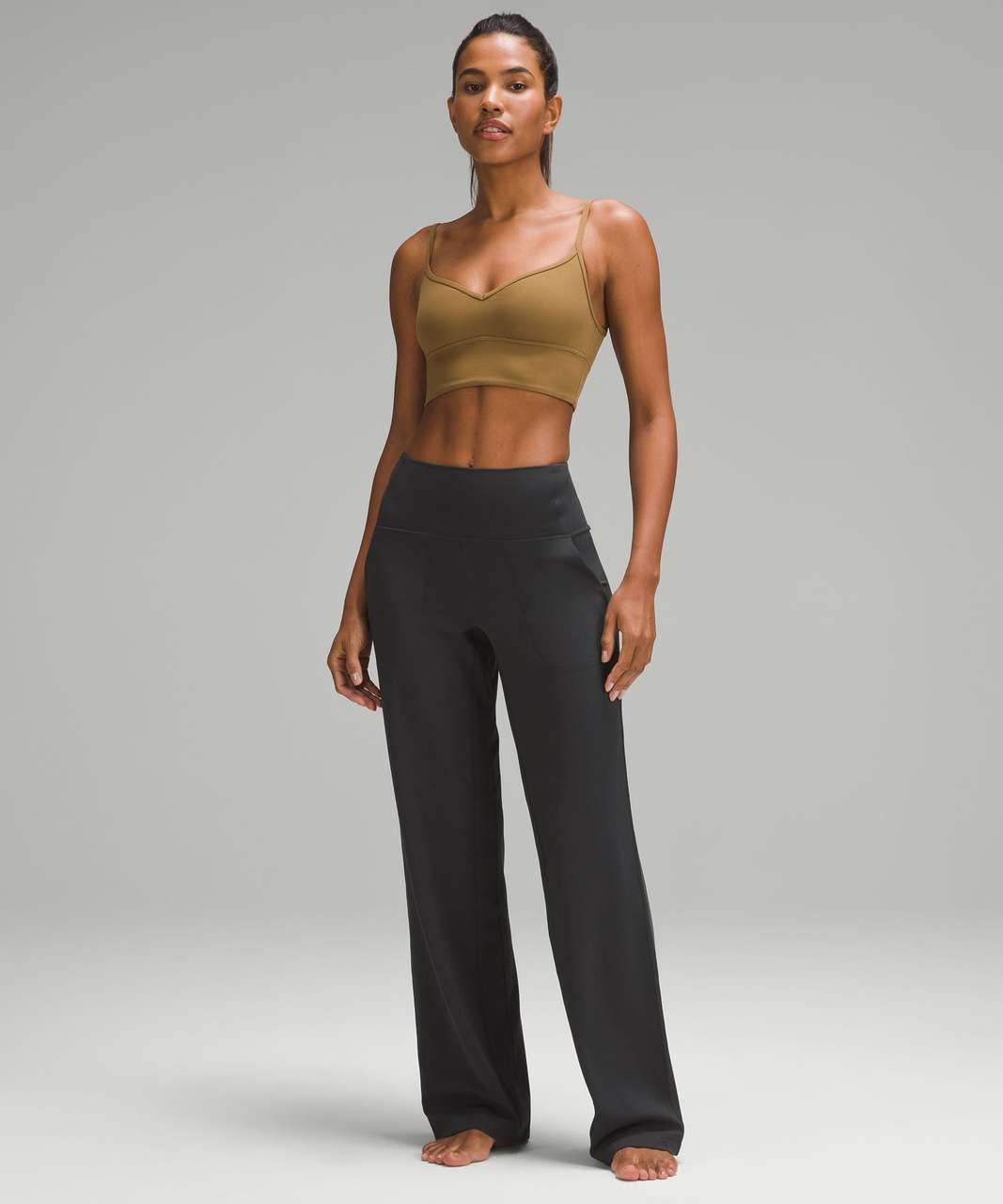 These Lululemon align wide leg pants are so good! I have them linked o