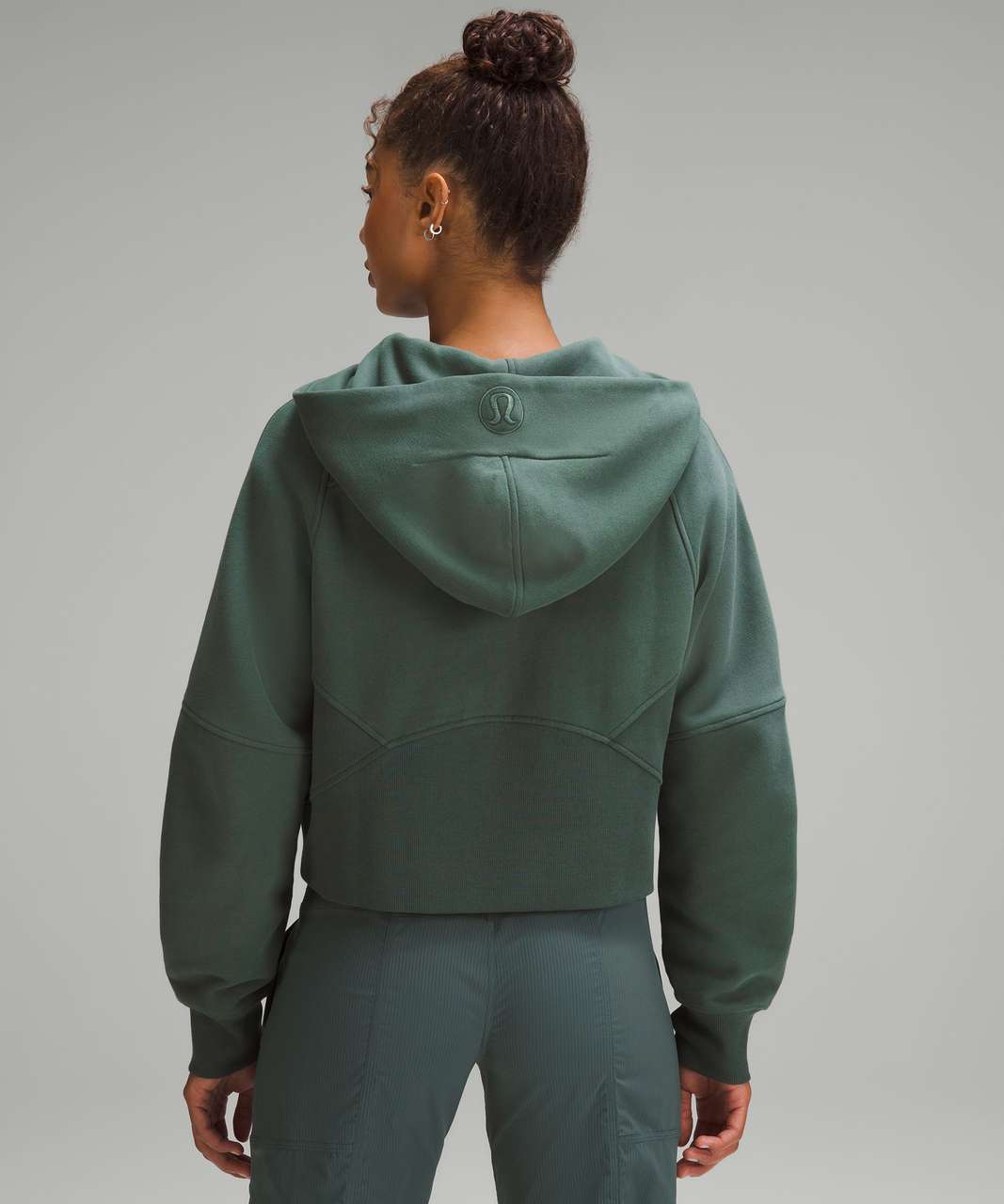 Lululemon Scuba Oversized Half-Zip Hoodie - Green Jasper - lulu fanatics