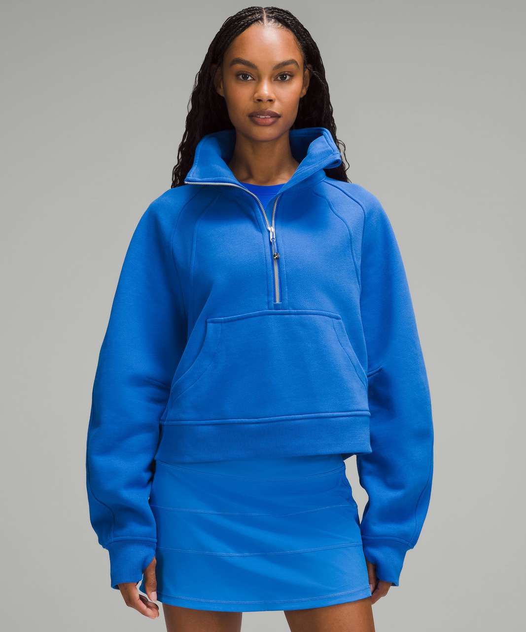 Lululemon Oversized Scuba Half-Zip Blue Size M - $72 (38% Off Retail) -  From Alexa