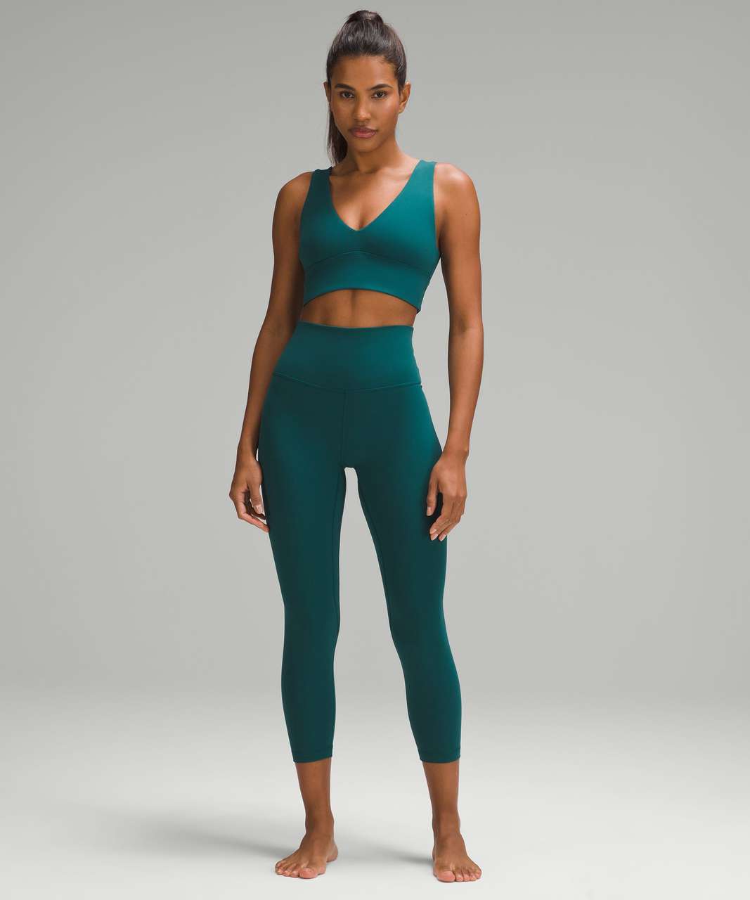 Lululemon Align High-Rise Crop 23 - Storm Teal - lulu fanatics