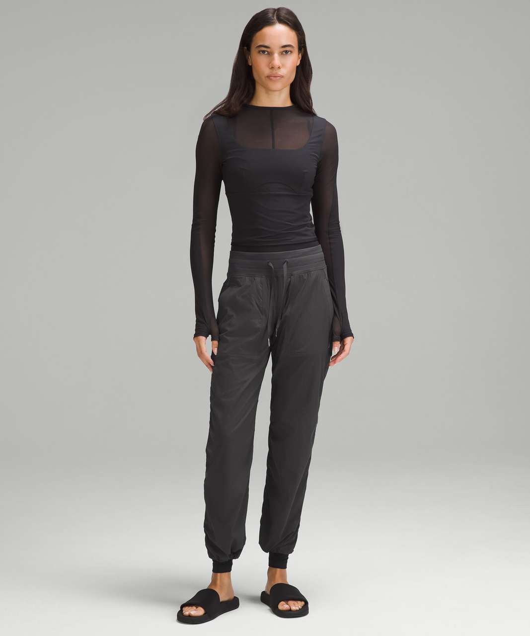 Lululemon Dance Studio Mid-Rise Pant *Short - Black - lulu fanatics