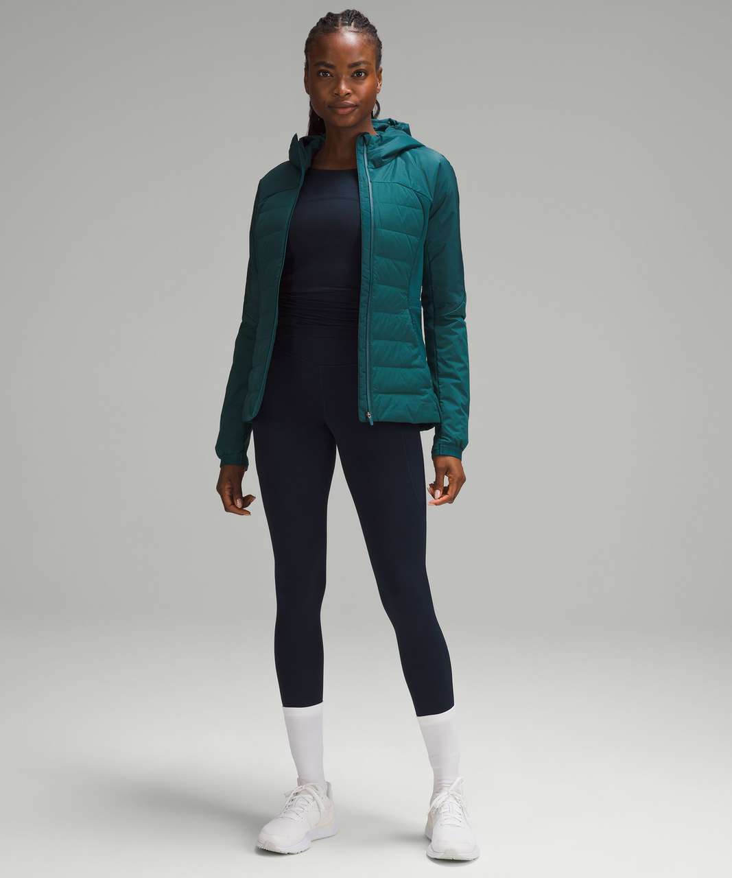 Lululemon Down For It All Jacket - Petrol Blue - lulu fanatics