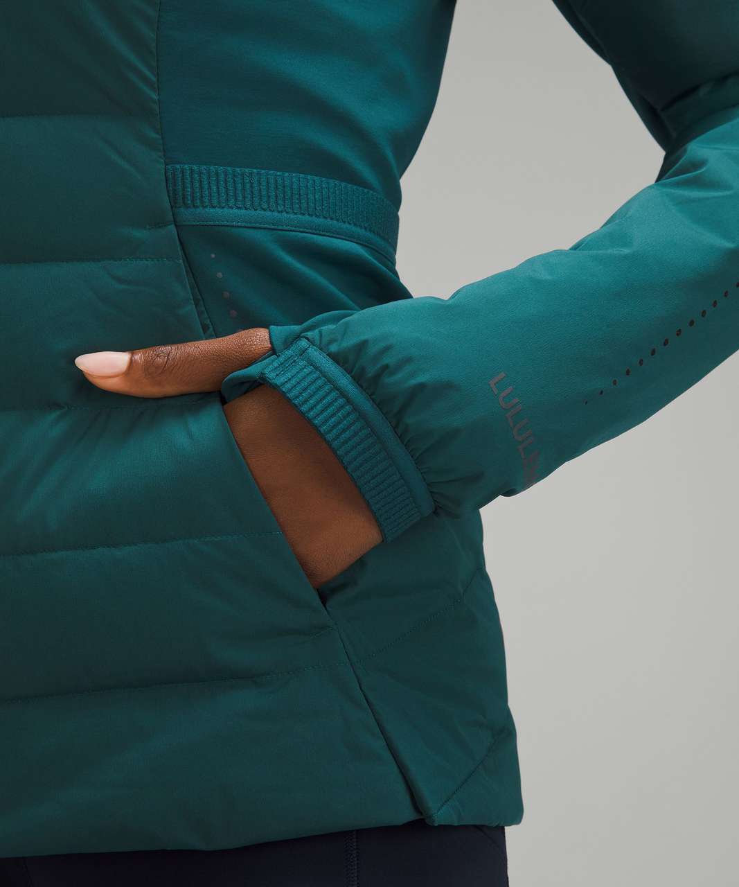 Lululemon Down for It All Jacket - Storm Teal - lulu fanatics