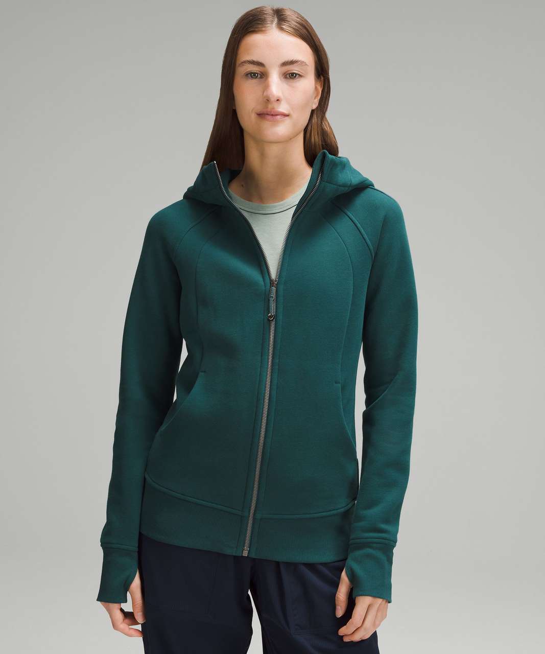 Lululemon Scuba Full-Zip Hoodie - Storm Teal - lulu fanatics