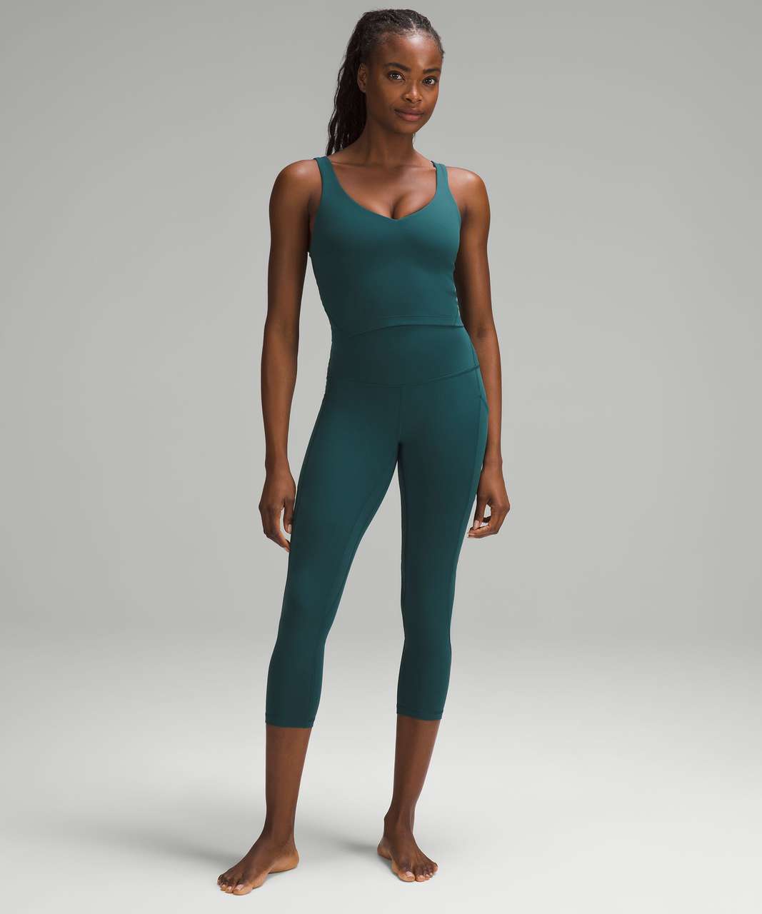 Lululemon Align High-Rise Crop with Pockets 23 - Storm Teal - lulu fanatics