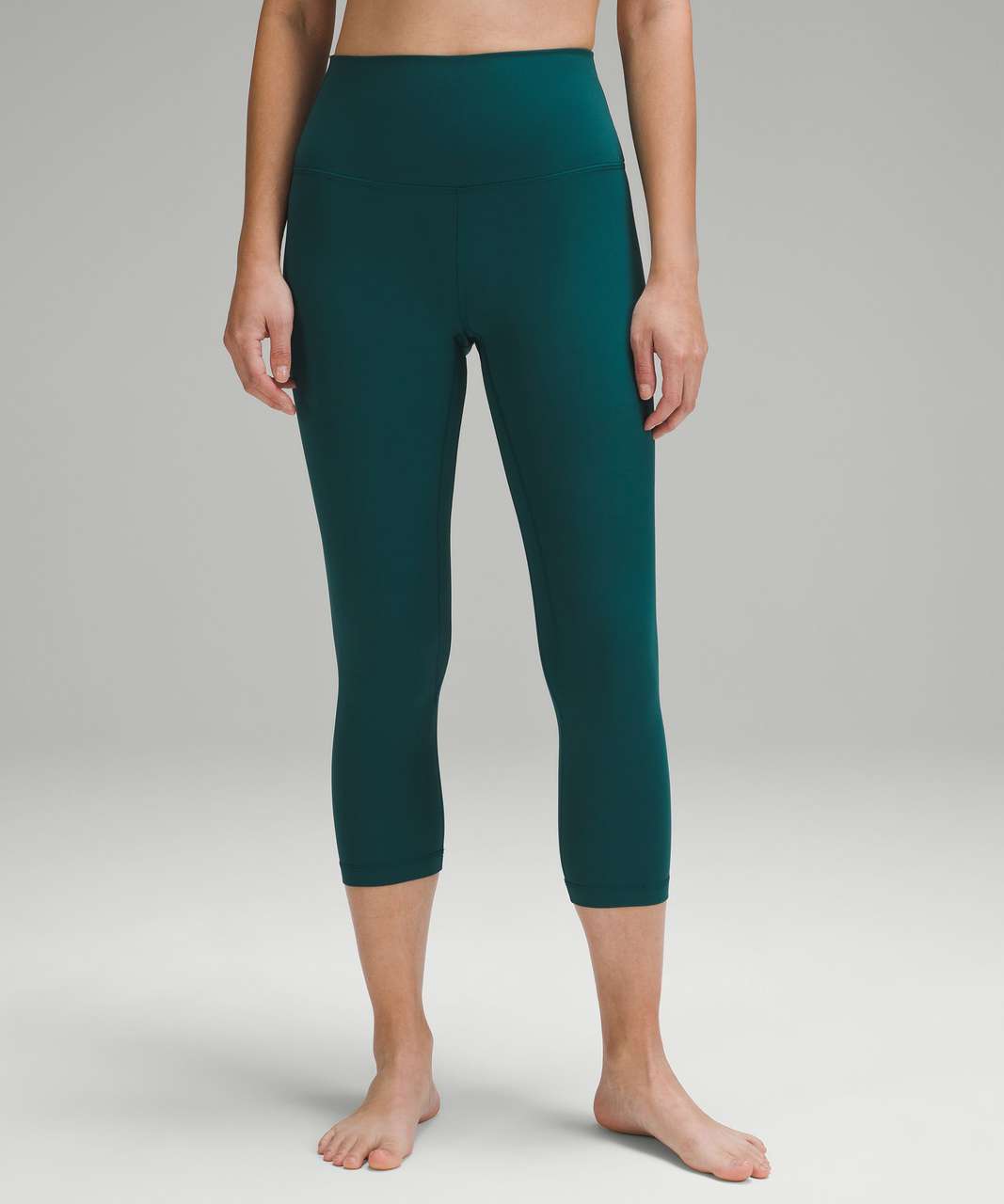 Lululemon Align High-Rise Crop 21 - Storm Teal - lulu fanatics