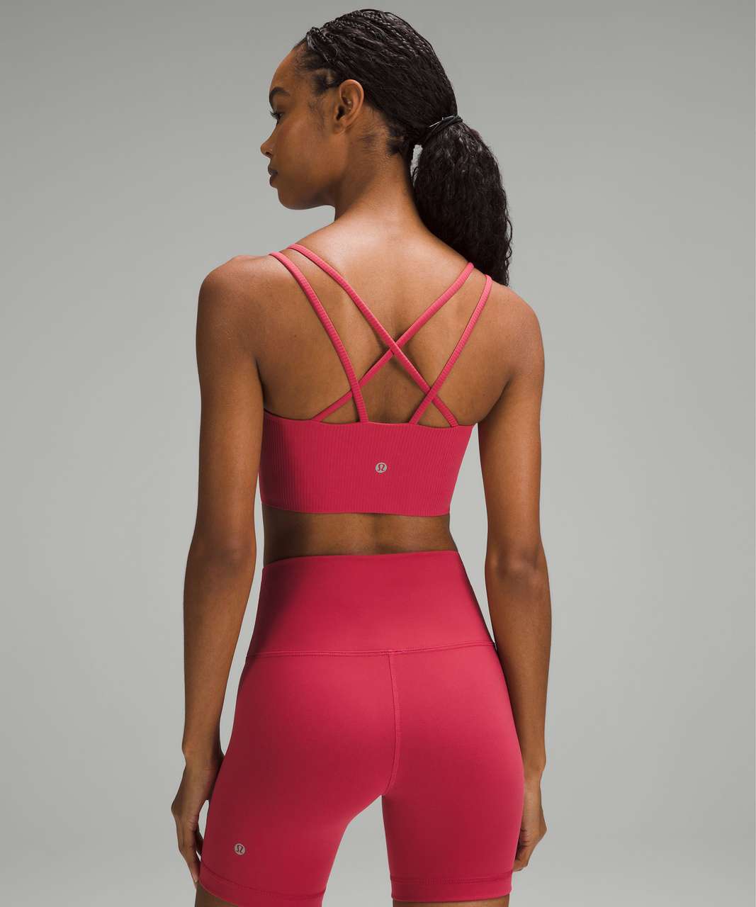 Lululemon Like a Cloud High-Neck Longline Ribbed Bra *Light Support, B/C  Cup - Kelly Green - lulu fanatics