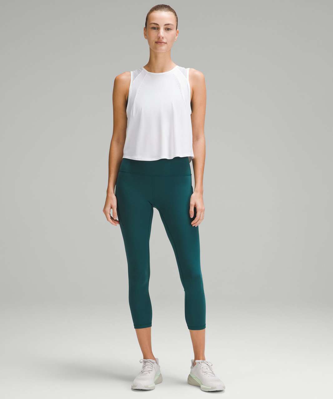 Lululemon Wunder Train High-Rise Crop with Pockets 23" - Storm Teal