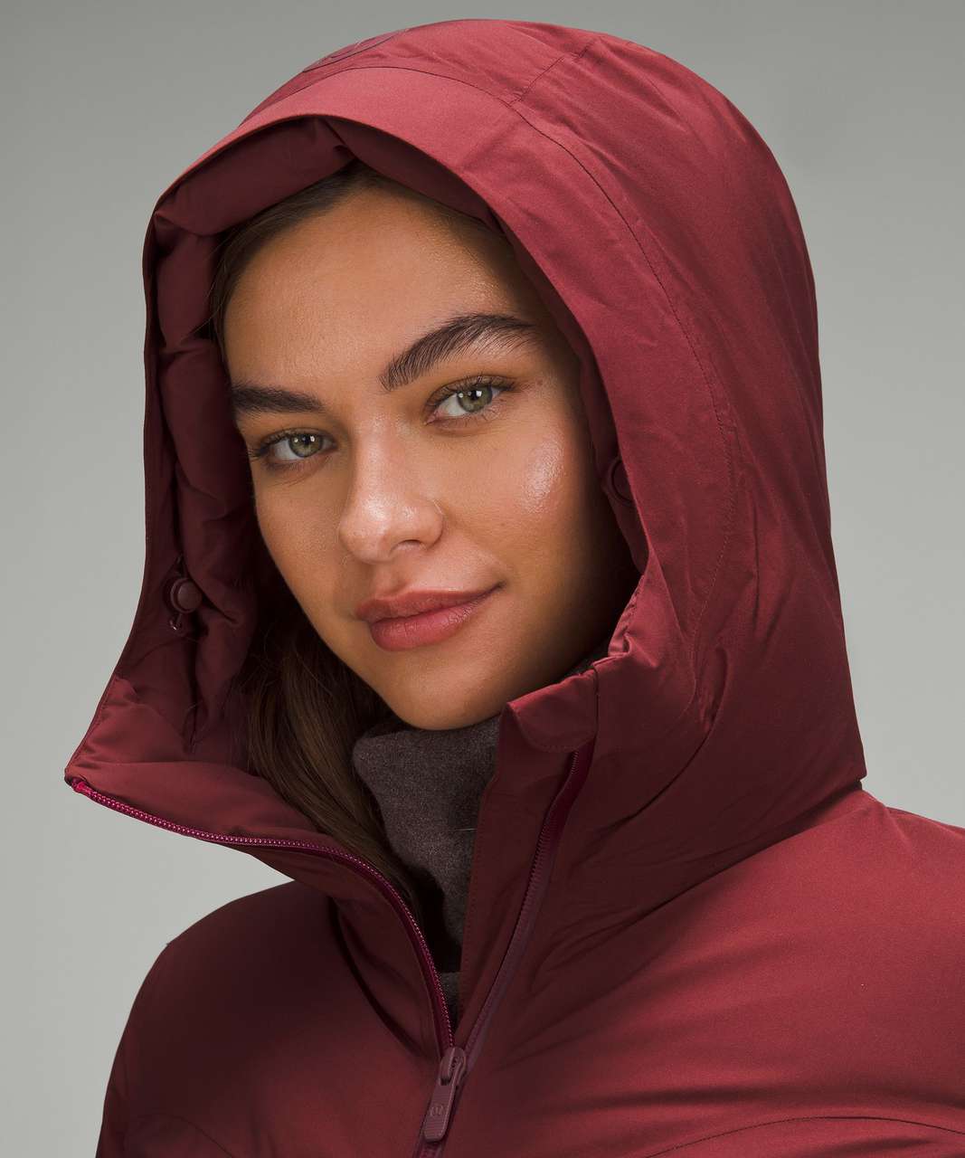 Lululemon StretchSeal Sleet Street Long Jacket - Red Merlot