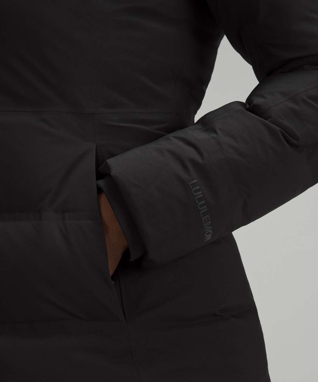 Lululemon StretchSeal Sleet Street Long Jacket - Black - lulu fanatics