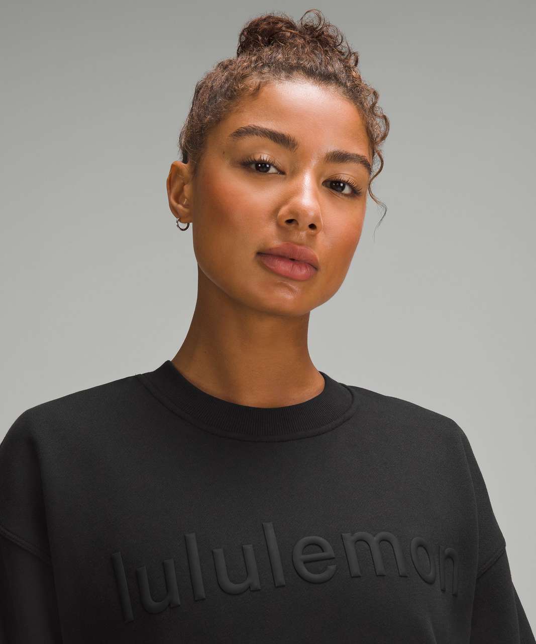 Lululemon Perfectly Oversized Crew *Fleece - Black - lulu fanatics