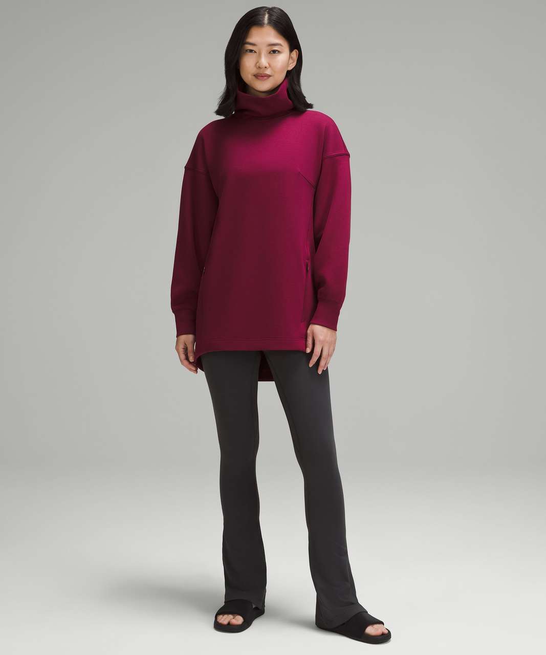 Lululemon Modal-Blend Turtleneck Tunic - Black - lulu fanatics