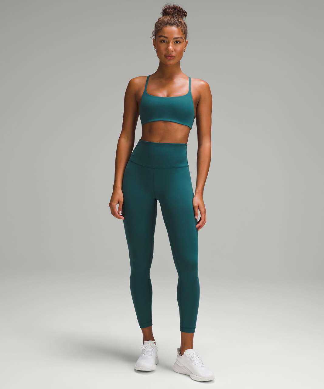 Lululemon Wunder Train Strappy Racer Bra *Light Support, A/B Cup - Storm Teal