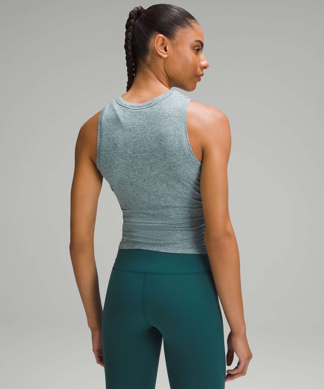 Lululemon License to Train Tight-Fit Tank Top - Heathered Storm Teal