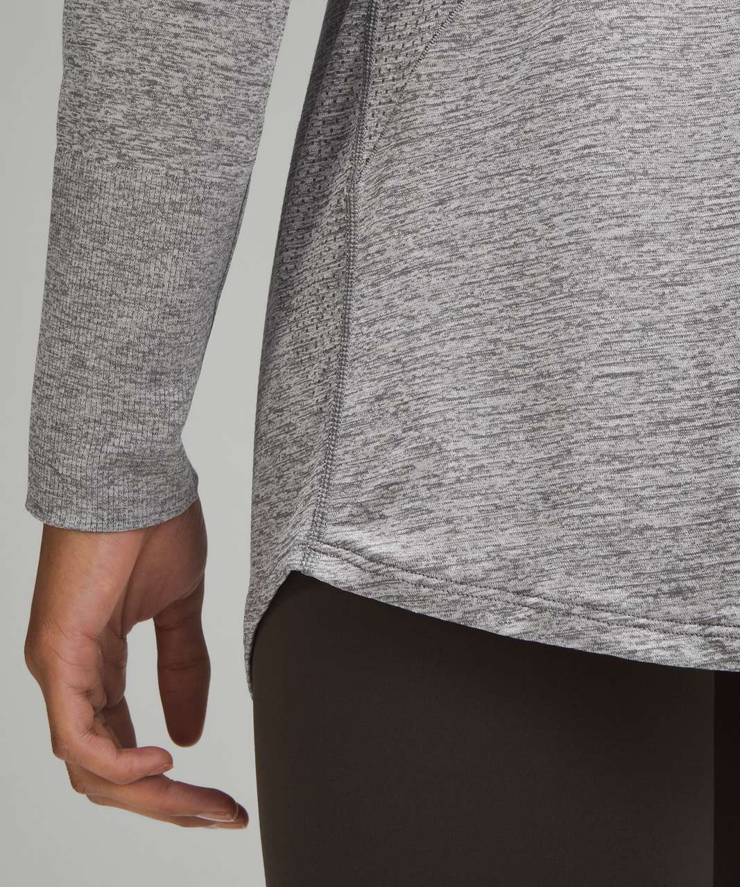 Lululemon Swiftly Relaxed Long-Length Half Zip - Slate / White