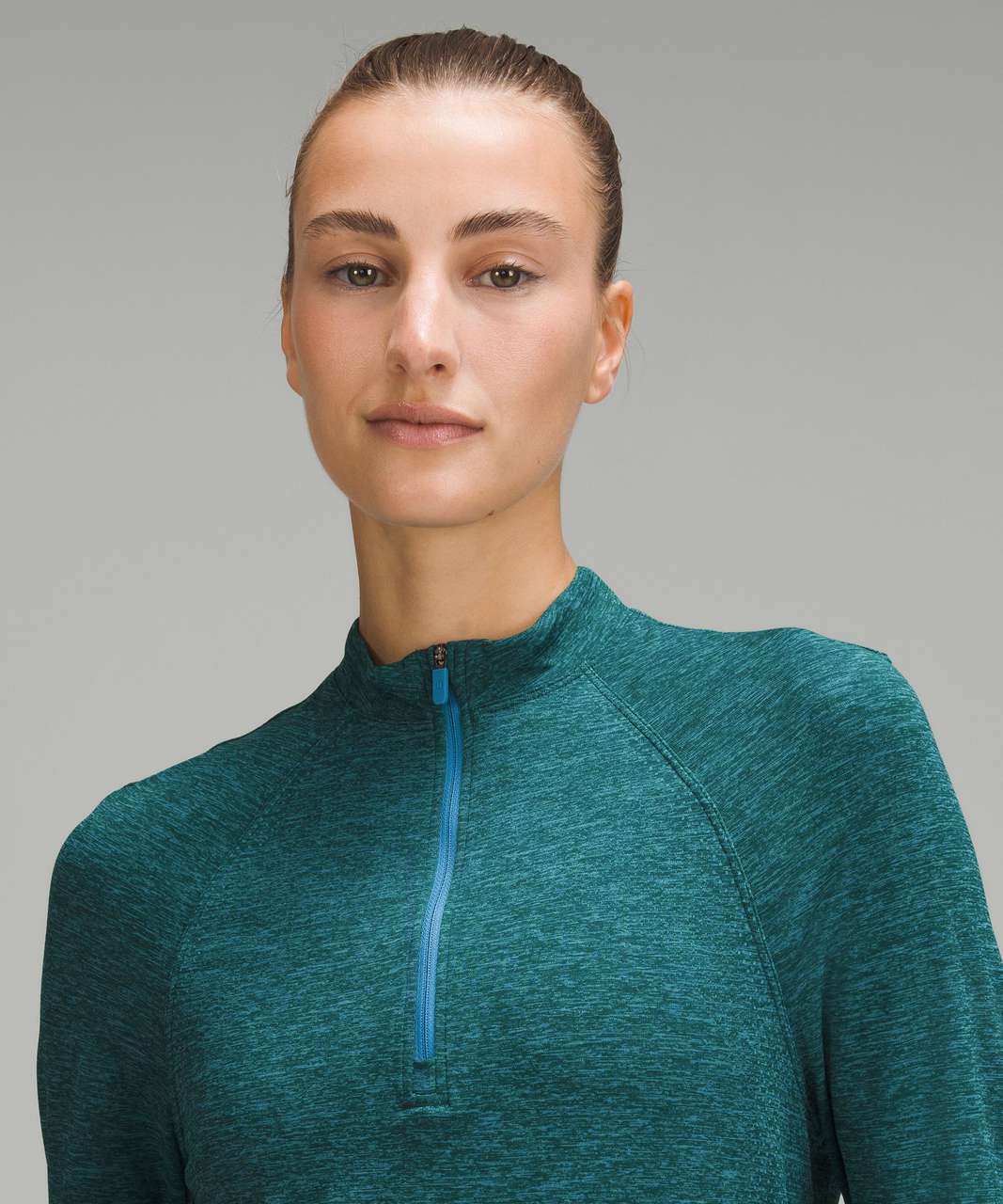 Lululemon Swiftly Relaxed Long-Length Half Zip - Marlin / Storm Teal