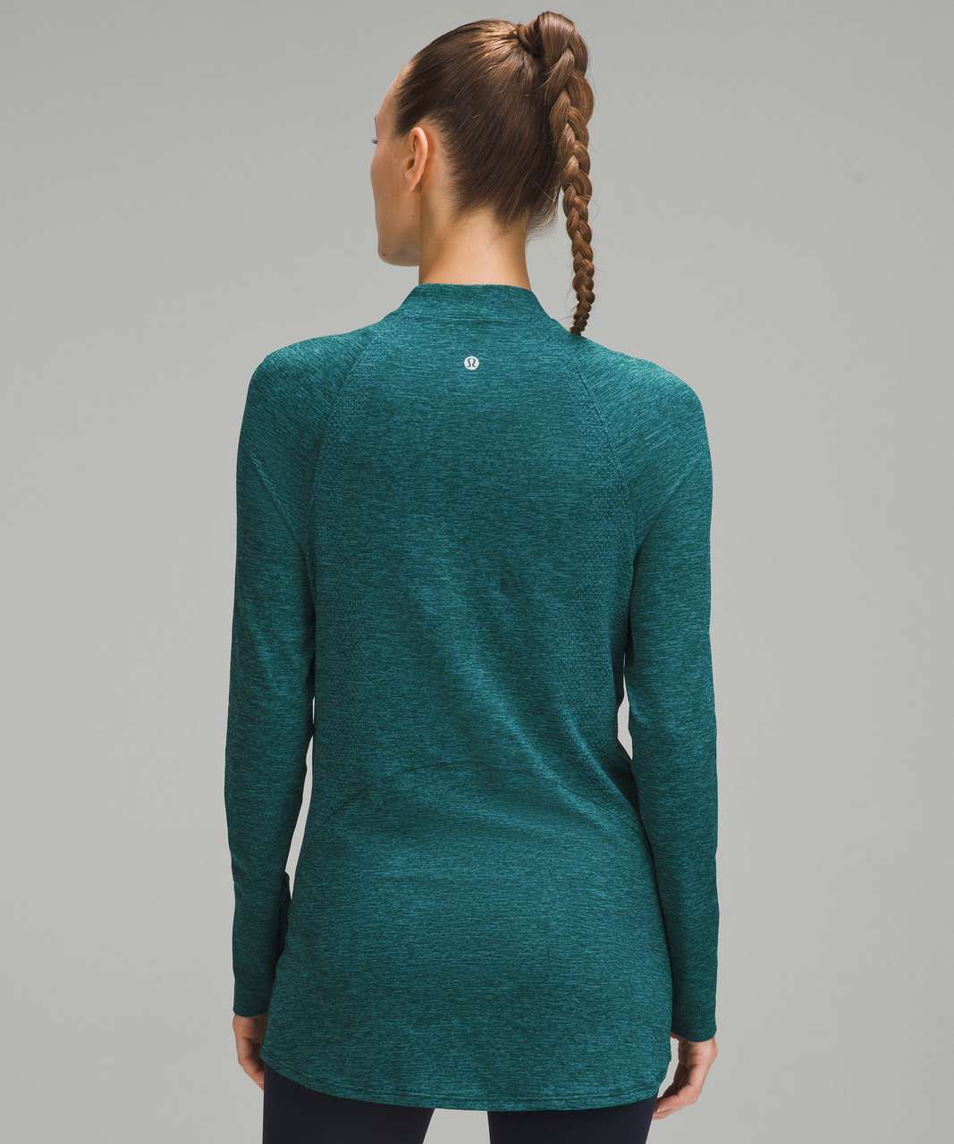 Lululemon Swiftly Relaxed Long-Length Half Zip - Marlin / Storm Teal