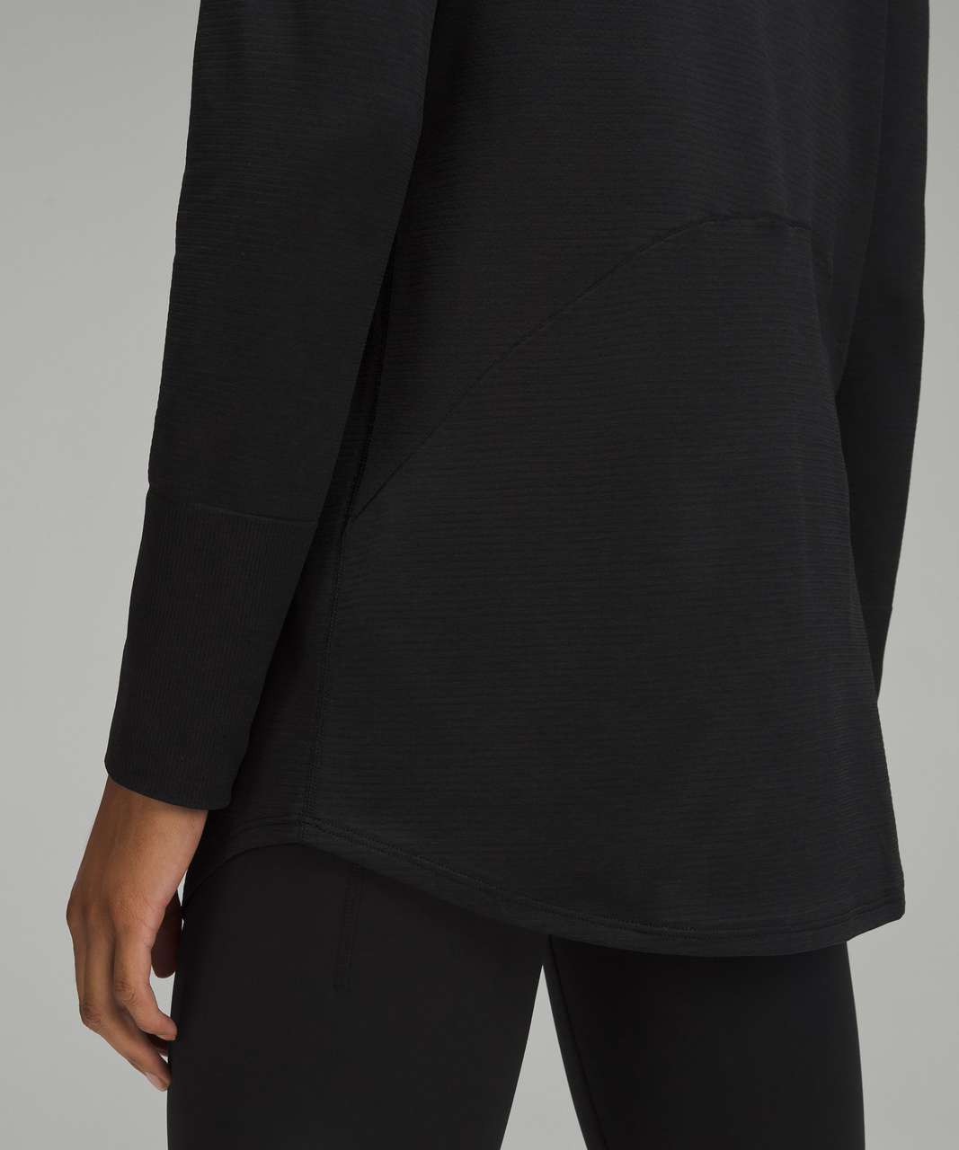 Lululemon Swiftly Relaxed Long-Length Half Zip - Black / Black