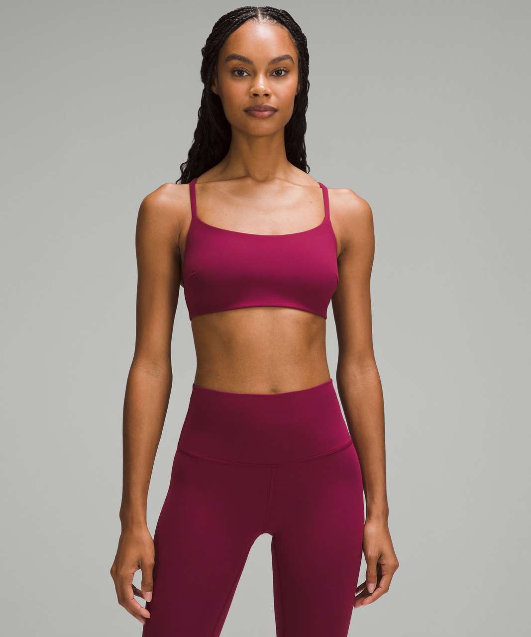 Lululemon Wunder Train Strappy Racer Bra *Light Support, C/D Cup - Deep Luxe