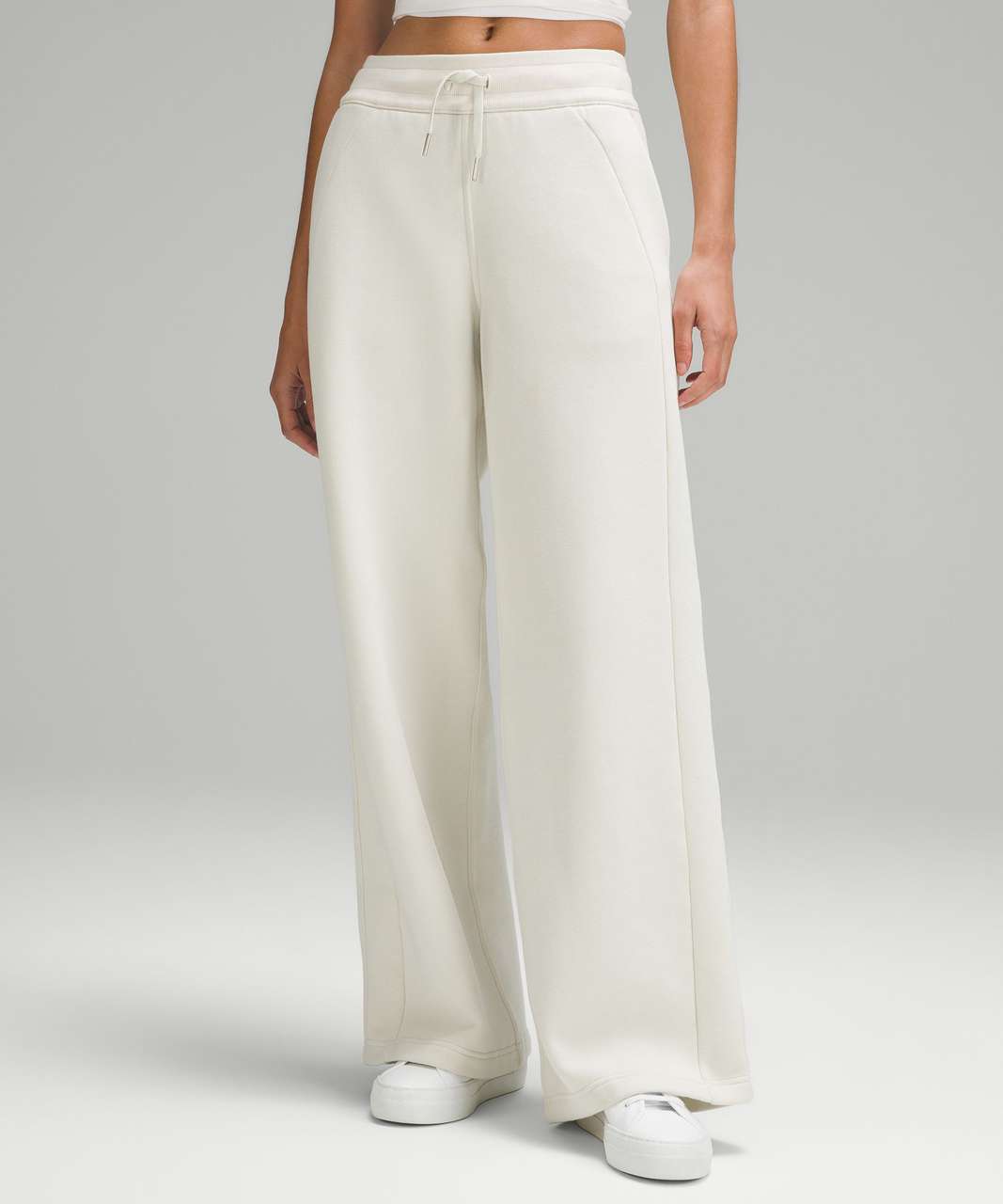 Lululemon Scuba Mid-Rise Wide-Leg Pant *Full Length - Bone