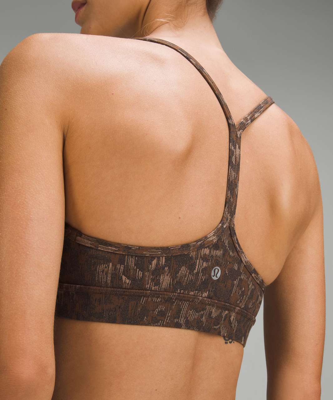 Lululemon Flow Y Nulu Bra *Light Support, A-C Cups - Lined Truleopard MAX Brown Multi